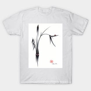 "Gentle Soul" Chinese japanese ink brush pen painting T-Shirt